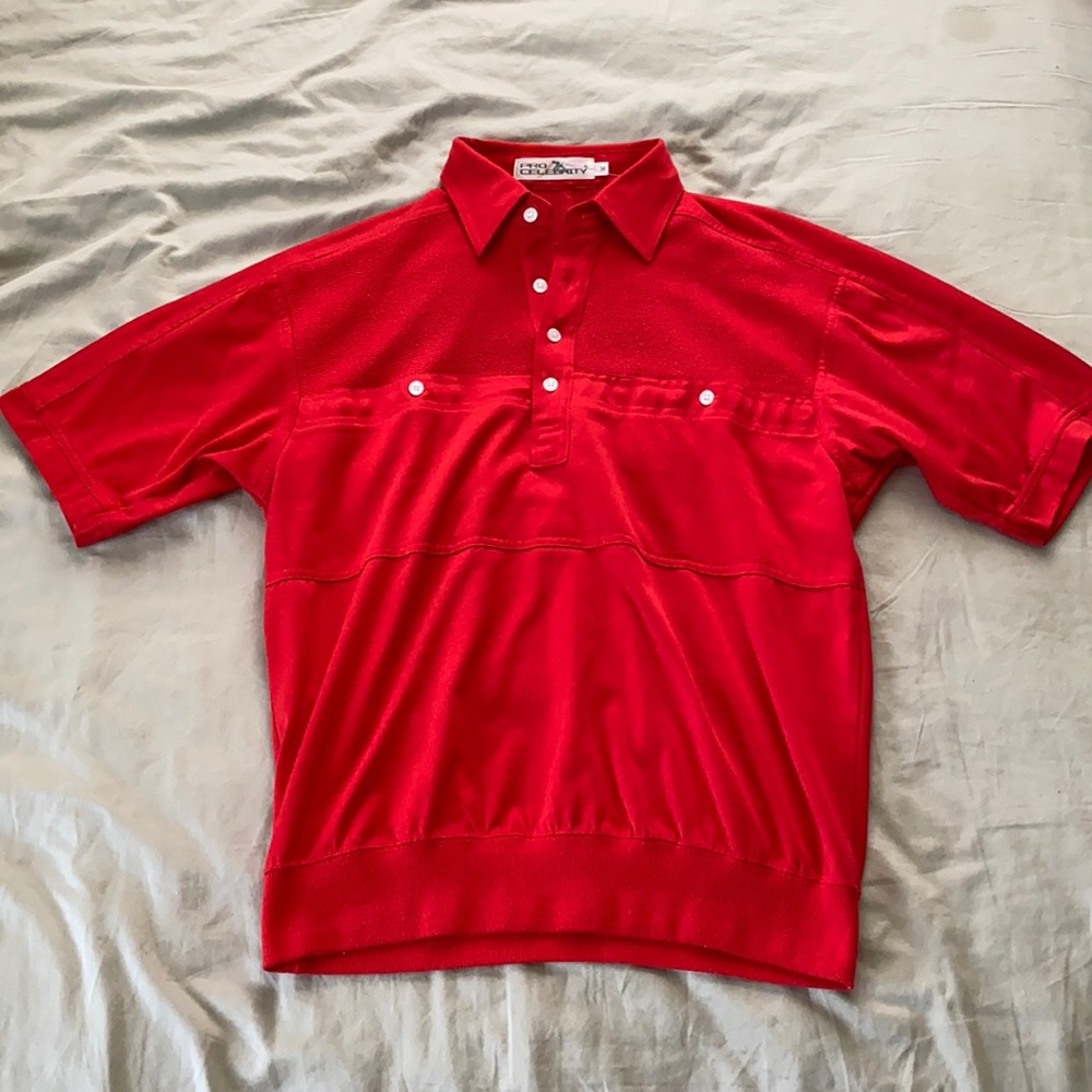 Pro-Celebrity Men’s Red Polo